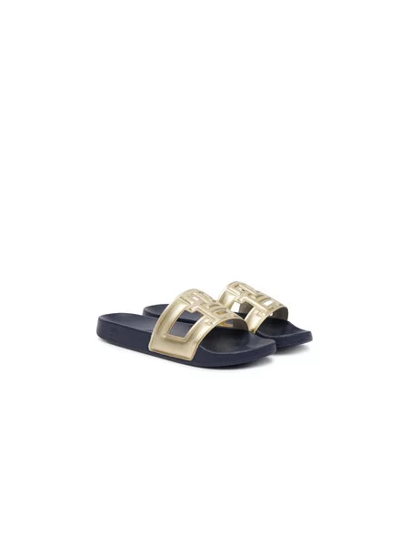 Natikače Tommy Hilfiger Th Pool Slide Zlatna