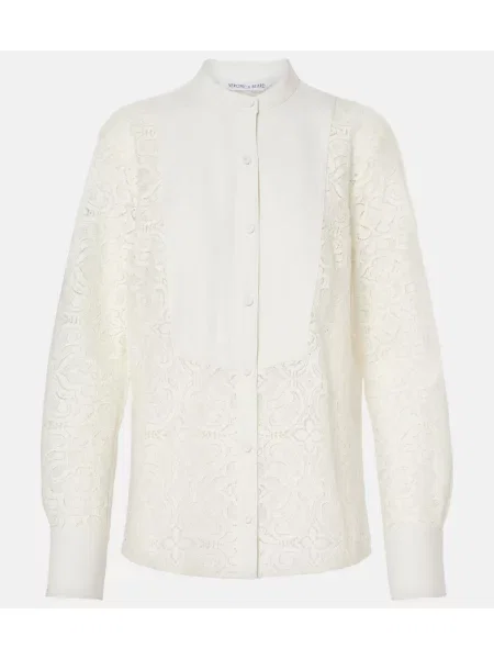 Cămașă Veronica Beard cu broderie alb