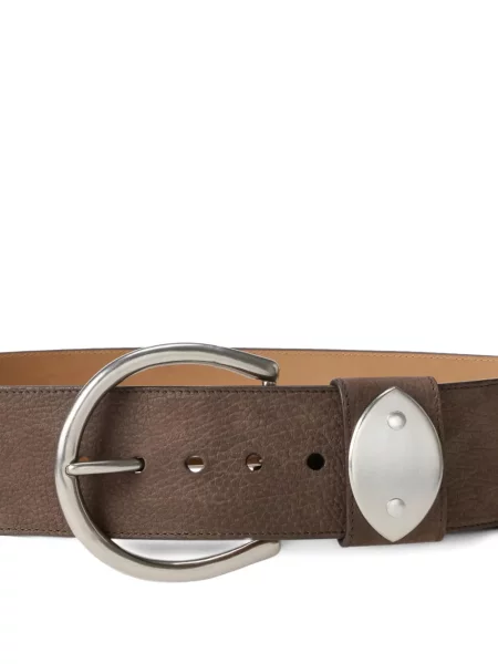 Curea Ralph Lauren Collection din piele cu tepi maro