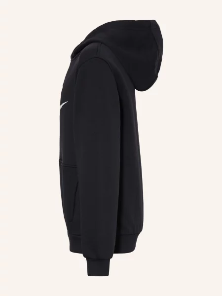 Dětská mikina Nike Club Fleece Hoodie black/white bílá