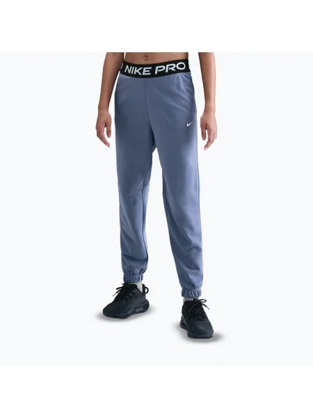 Gyerek nadrág Nike Pro Fleece Dri-Fit world indigo/world indigo/black/white. Méret: fehér