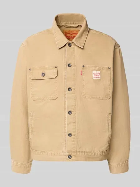 Kurtka z listwą guzikową Levi's beżowa