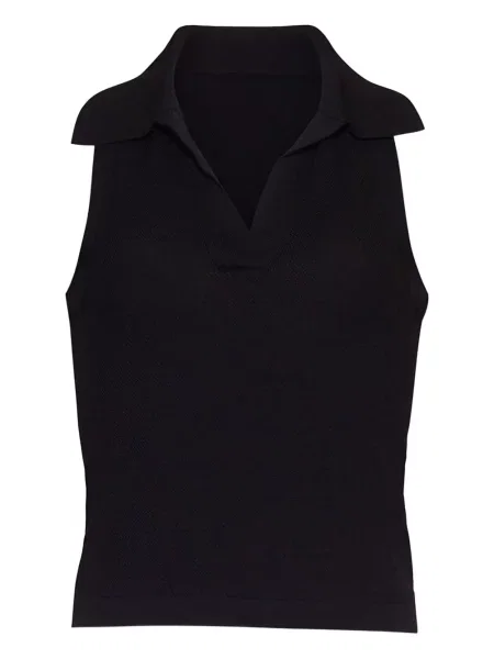 Polo Cara Cara fără mâneci negru