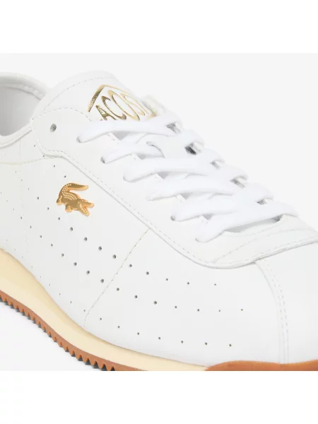 Lacoste Skórzane Sneakersy Club-Low biały