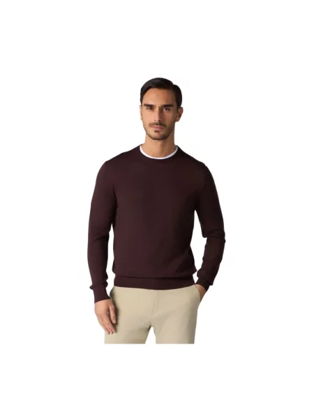 Sweter Brooks Brothers wełniany brązowy