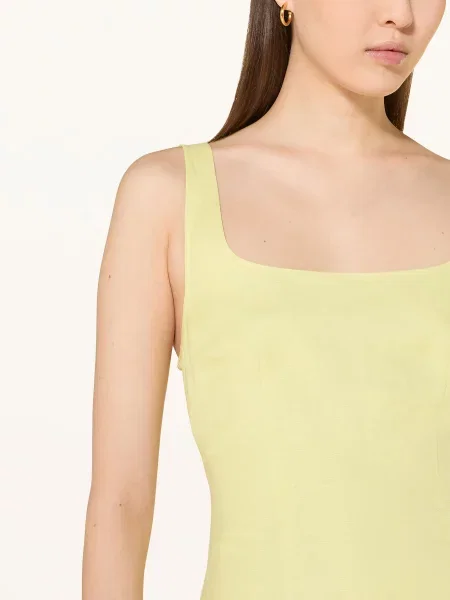 Simkhai Sukienka Etui Lindley Z Linami I Nitami gruen żółta