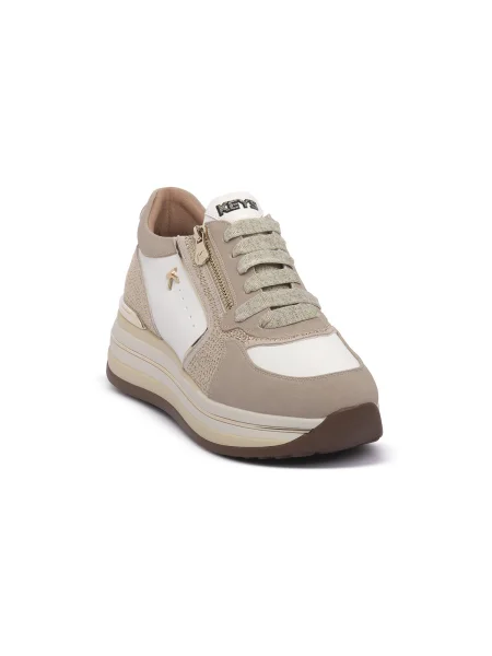 Pantofi Keys alb