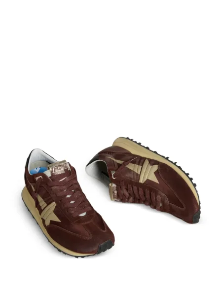 Sneakerși Golden Goose din piele de căprioară roșu