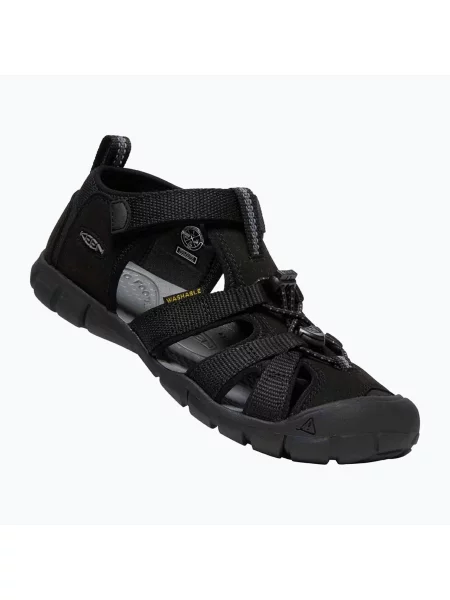 Sandały juniorskie KEEN Seacamp II CNX black/ grey czarne