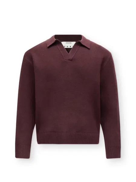 JACK & JONES Pulover JCOLEGACY burgundy roșu