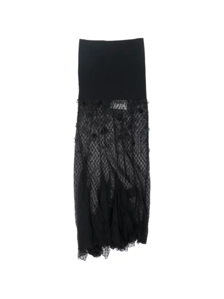 Fusta maxi Isabel Marant din dantelă negru