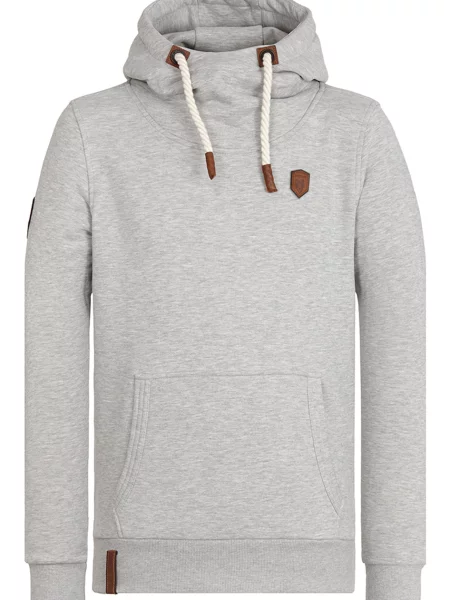 Naketano Tréning póló barna / melír szürke