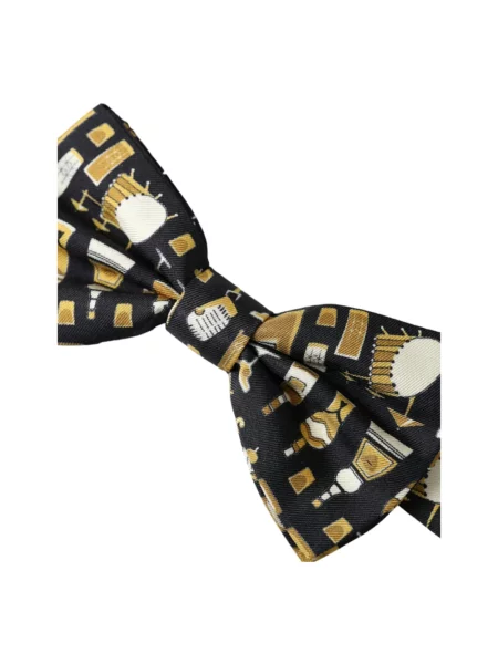 Jedwabny krawat Dolce And Gabbana czarny