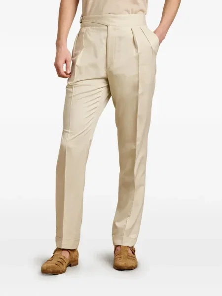 Pantaloni Ralph Lauren Purple Label plisate violet