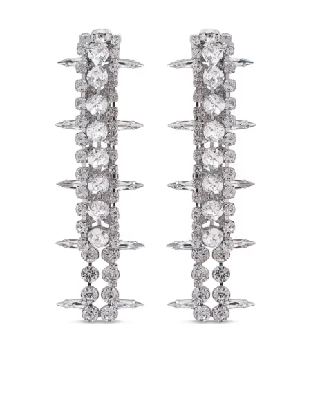 Cercei Area cu franjuri argintiu