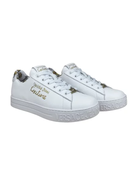 Sneakersy Versace Jeans Couture skórzane białe