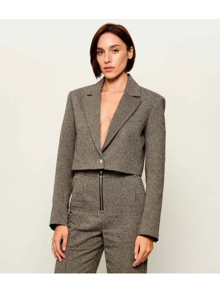 Patrizia Pepe Sacou | Cropped Fit gri