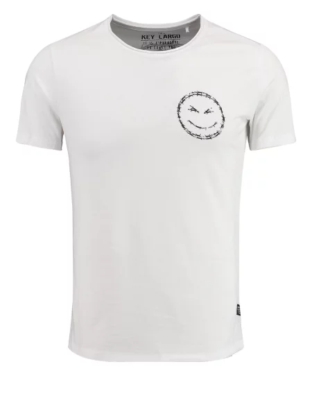 Key Largo Tricou MT THINK negru alb