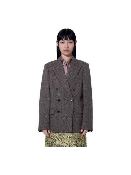 Marynarka Dries Van Noten brązowa