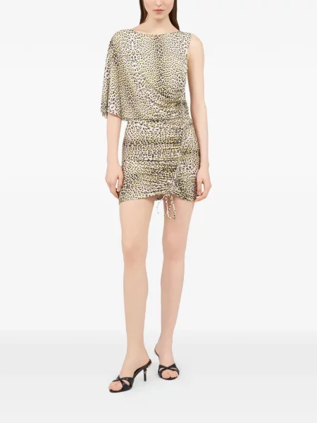Mała sukienka mini Roberto Cavalli z nadrukiem garniturowa
