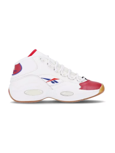 Sneakersy Reebok skórzane do koszykówki czerwone