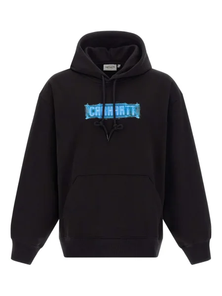 Hanorac cu glugă Carhartt Wip cu imagine negru