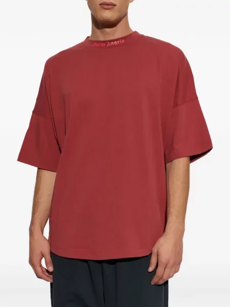 Tricou Palm Angels cu imagine clasic roșu