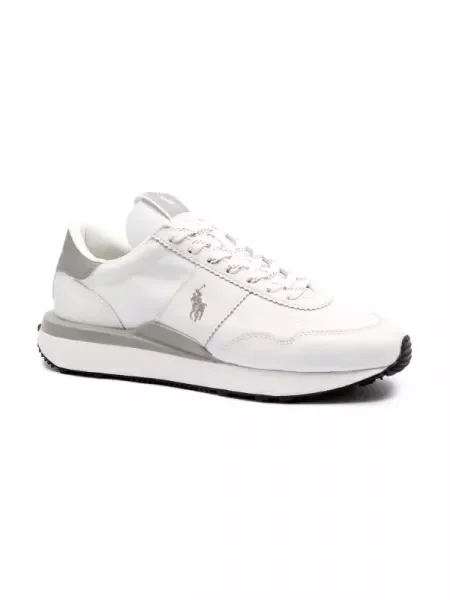 POLO RALPH LAUREN Sneakers tornacipő bőr hozzáadásával fehér
