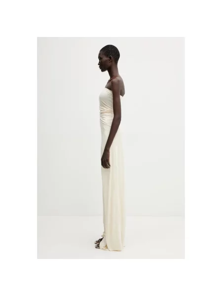 Top Rick Owens bez ramiączek beżowy