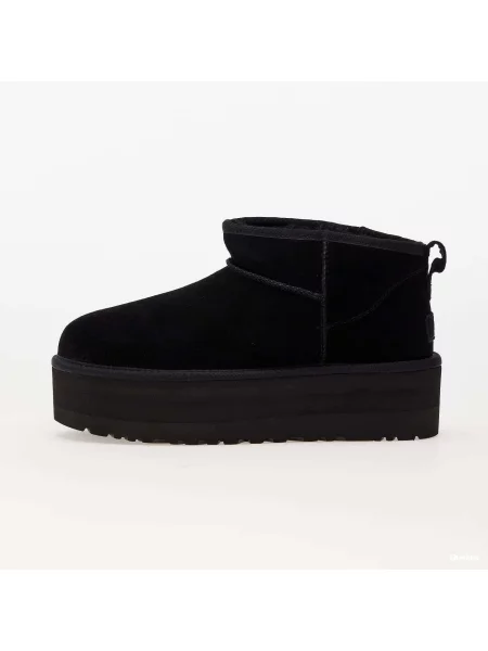 Boty Z Ovčí Kůže Ugg Classic Ultra Mini Platform černé