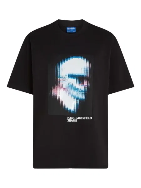 Tricou Karl Lagerfeld Jeans negru