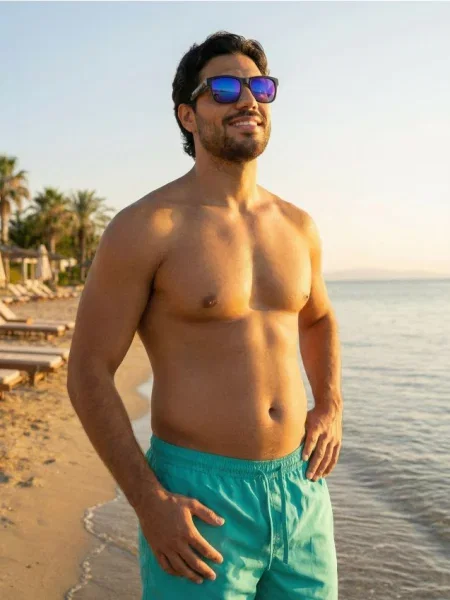 Sinsay Koupací kraťasy tyrkysová