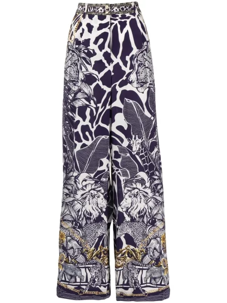 Pantaloni Camilla cu imagine albastru