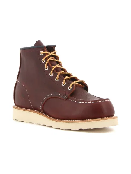 Red Wing buty skórzane Moc Toe bordowy czerwone