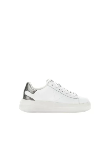 Sneakersy Guess skórzane z logo białe