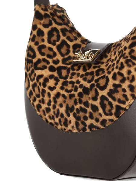 Geantă Rodo cu imagine cu model leopard maro