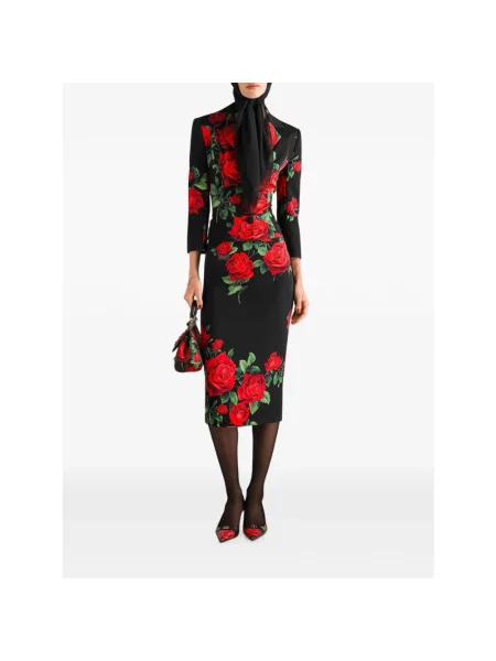 Spódnica ołówkowa Dolce And Gabbana w kwiatki