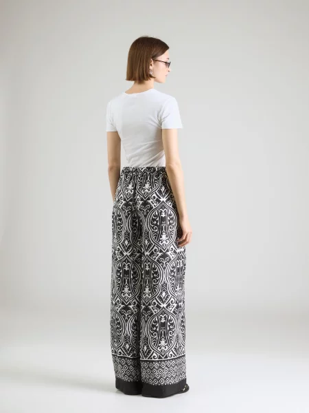Monari Pantaloni negru alb