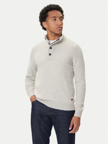 Barbour Megztinis Patch Half Zip smėlio
