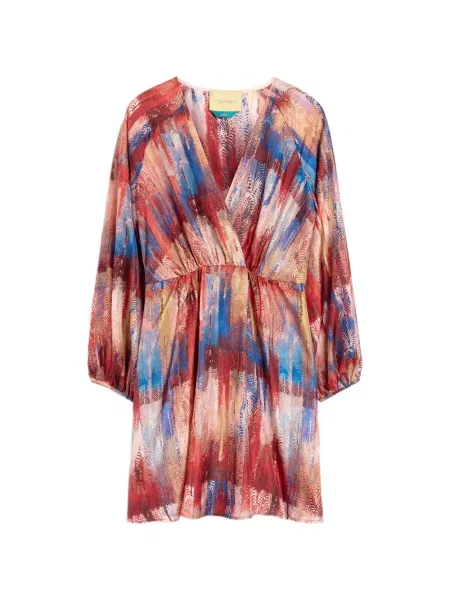 Rochie mini Momoni de mătase roșu