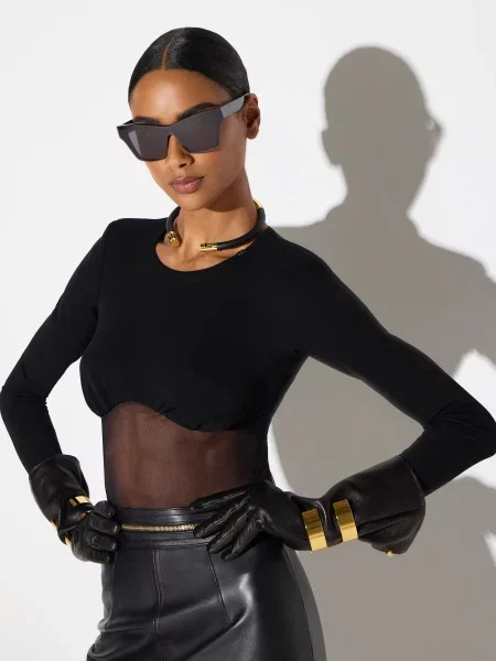 Боді Elisabetta Franchi чорне