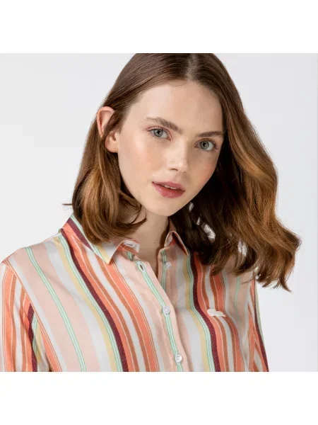 Lacoste сорочка рожева