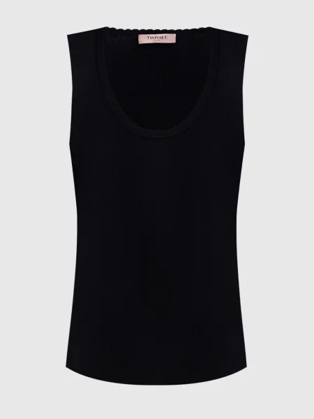 Топ в рубчик Twinset чорний