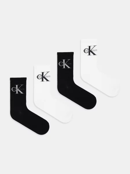 Чорапи Calvin Klein Jeans 4 части черно