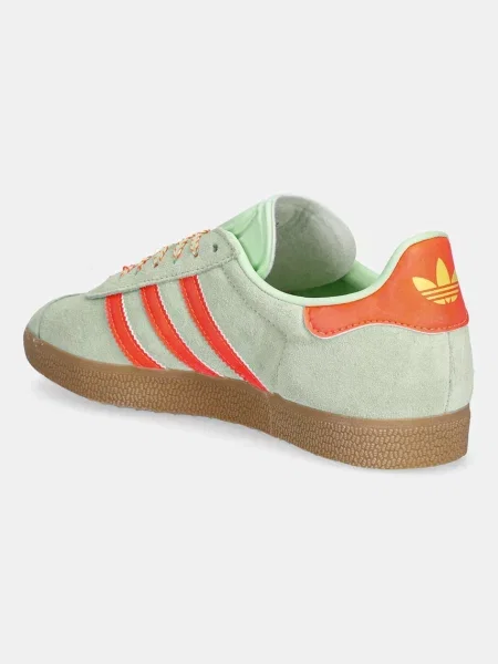 Semišové sneakers boty adidas Originals Gazelle zelená