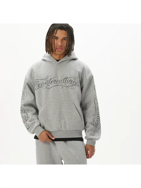 Cropp Худі з принтом light grey сіре