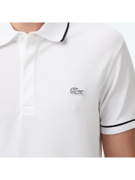 Поло Lacoste белое