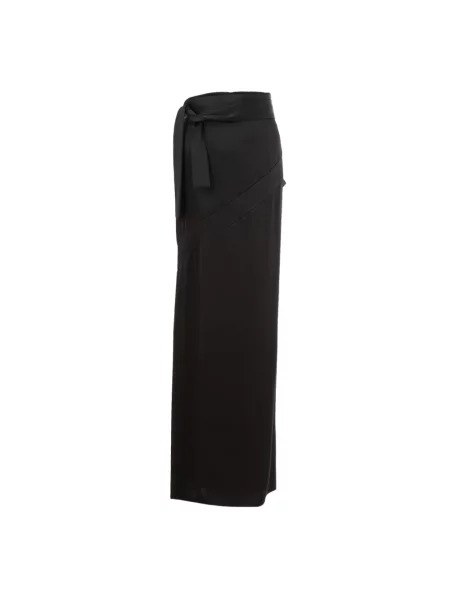 Satynowa długa spódnica maxi Tom Ford czarna
