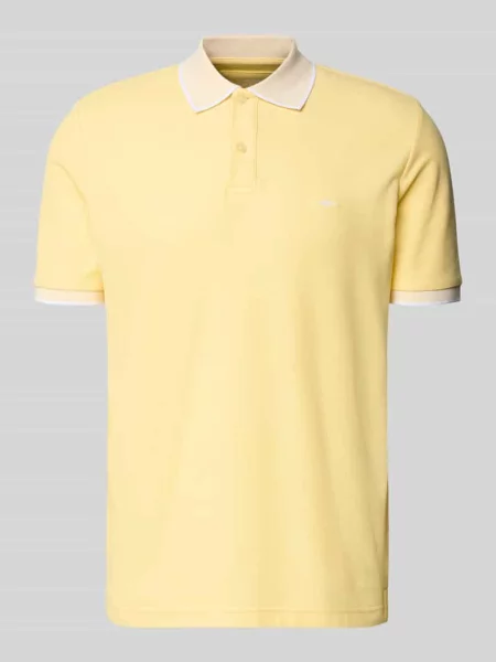 Koszulka polo o kroju modern fit z haftem Fynch-hatton żółte