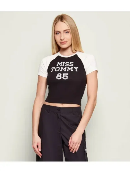 Cropp tricou Tommy Jeans negru
